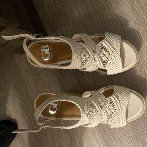 Women’s GB Woven Macrame Espadrille Wedges